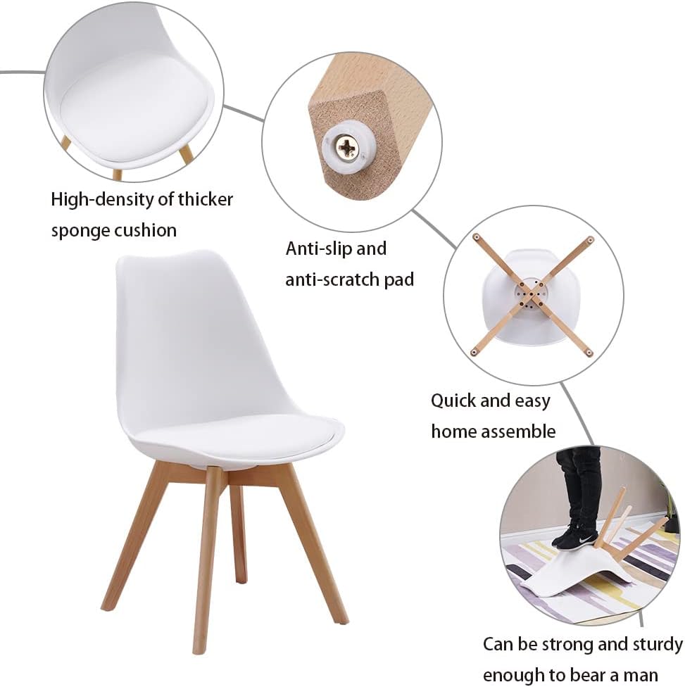 Round Dining Table and Chairs Set 4