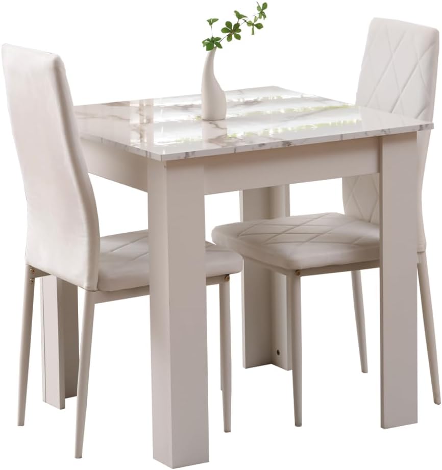 Modern 3 Piece Dining Room Table and Chairs Set