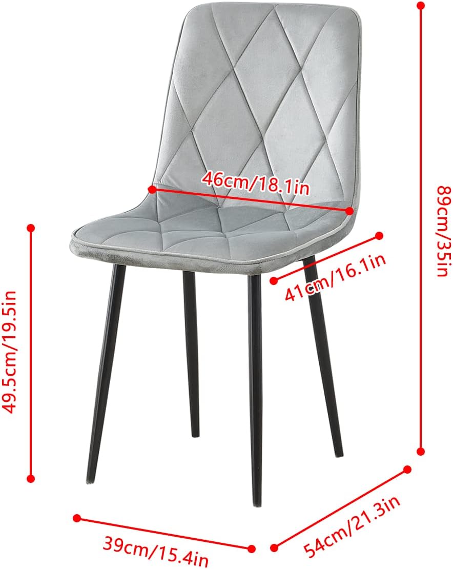 95cm Round Oak Wood Dining Table and Grey Velvet Chairs Set of 4