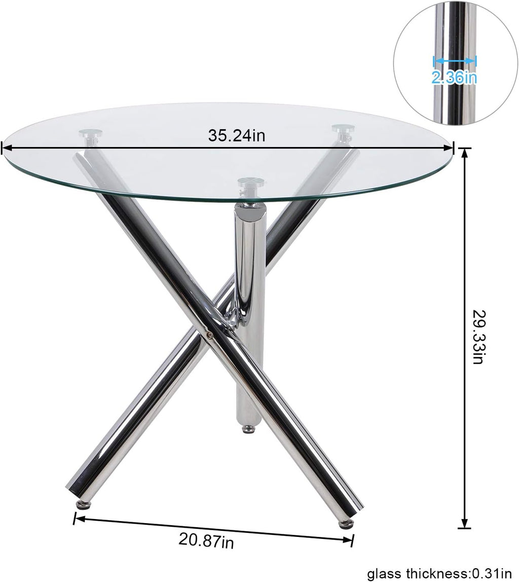 Dining Table and Chairs Set of 4
