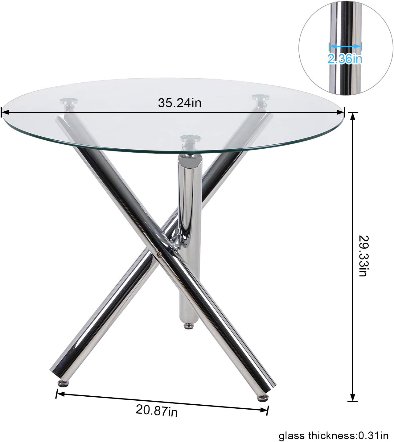 Dining Table and Chairs Set of 4