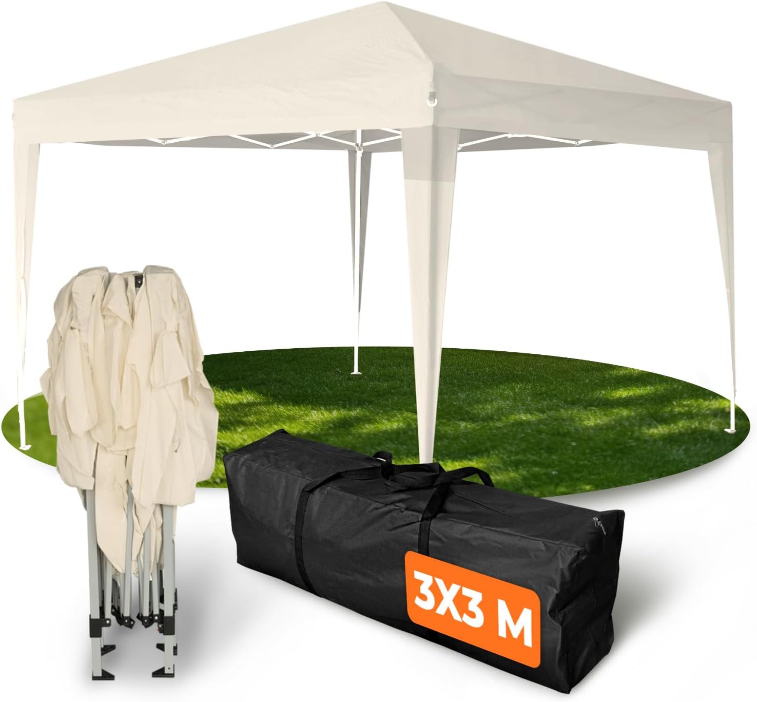 3×3m Waterproof Pop-Up Gazebo with UV50+ Protection