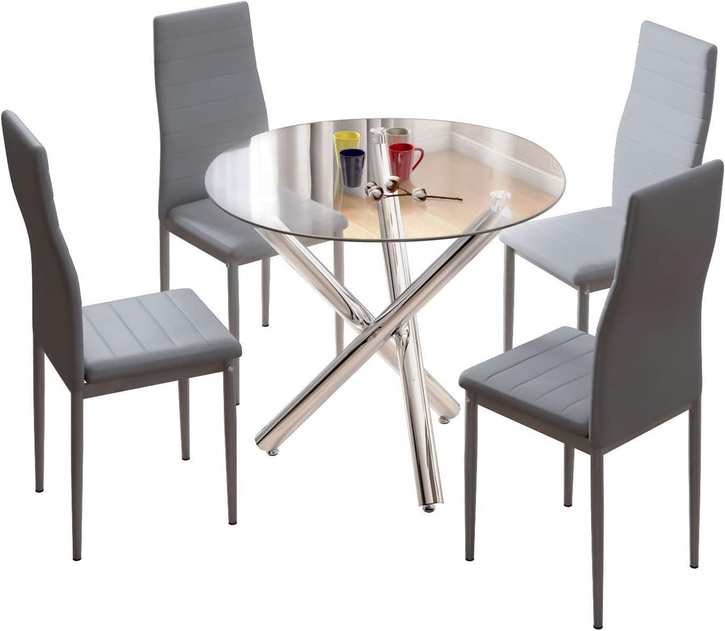 Dining Table and Chairs Set of 4