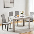 Wood Dining Table and Chairs Set of 4