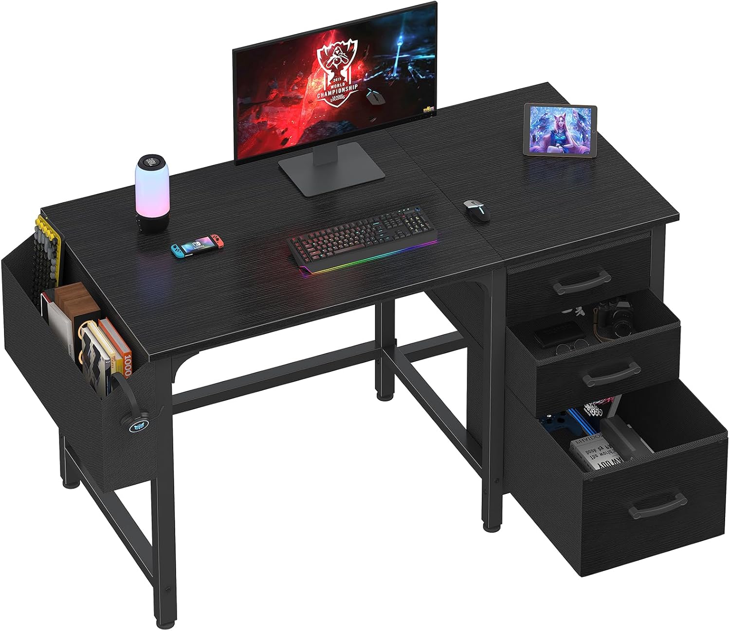 119cm Reversible Computer Desk with File Drawer