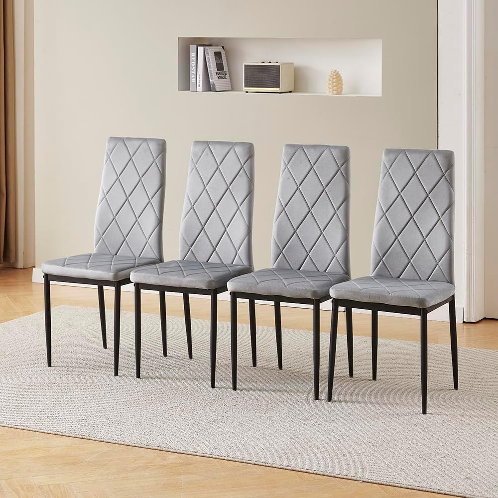 Wood Dining Table and Chairs Set of 4