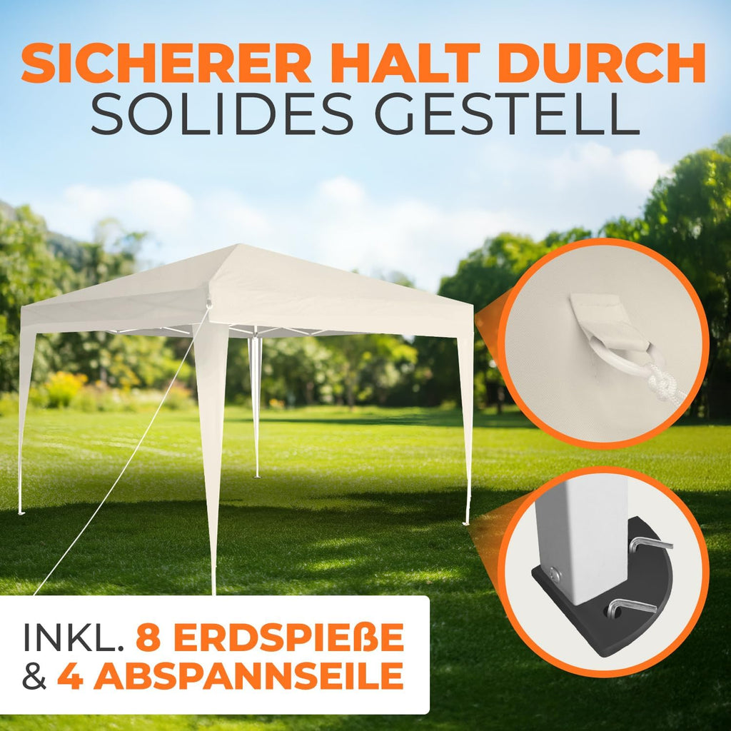 3×3m Waterproof Pop-Up Gazebo with UV50+ Protection