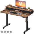 Desk with Built-In Power Strip