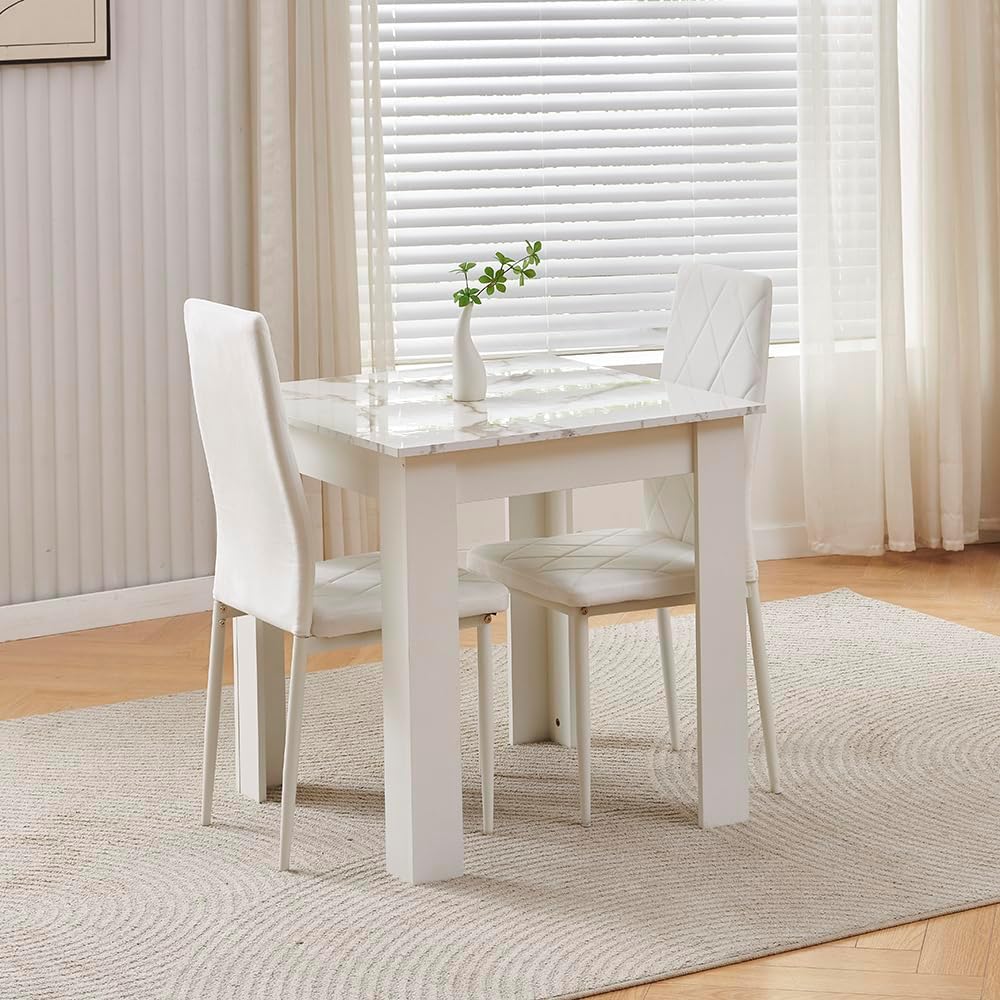 Modern 3 Piece Dining Room Table and Chairs Set