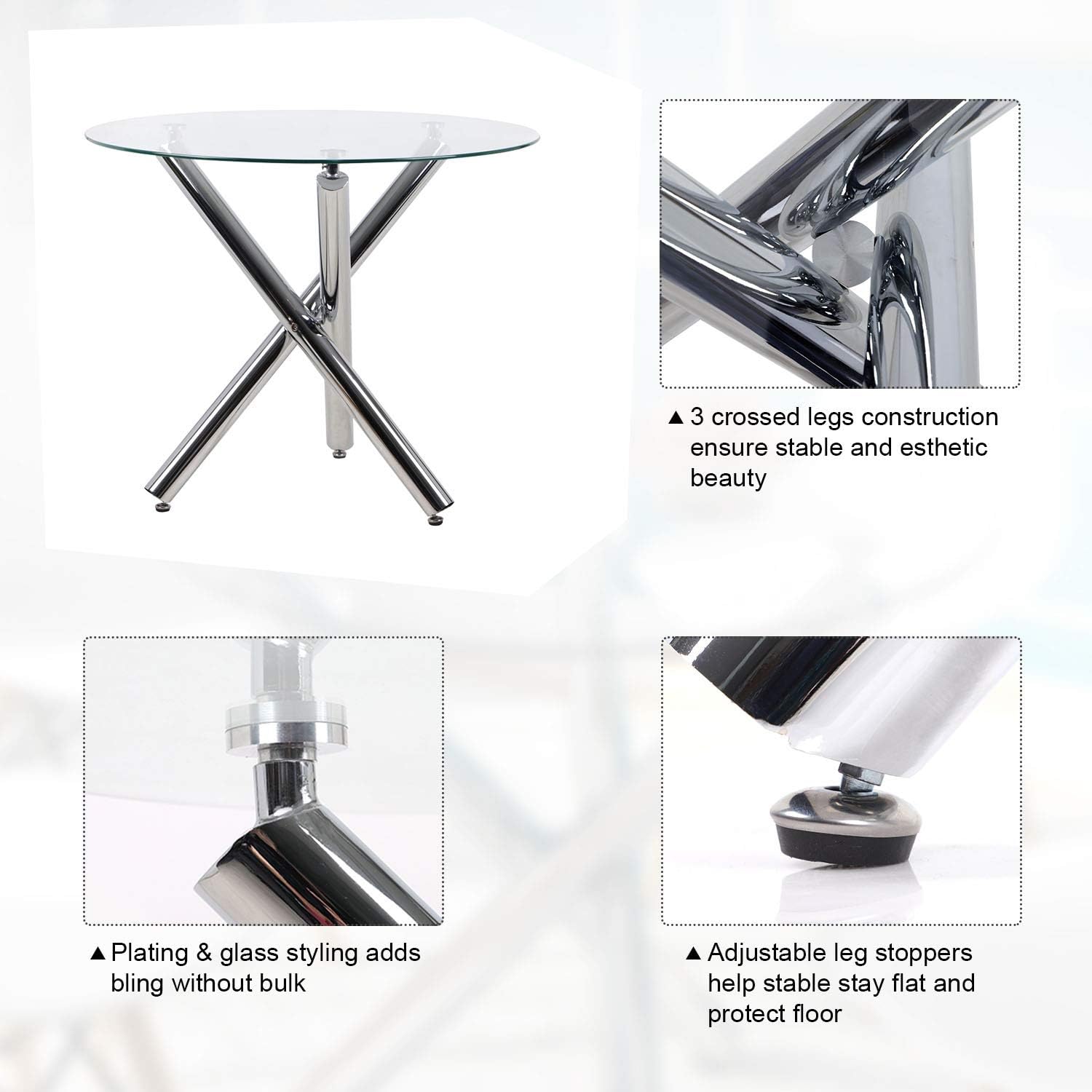 Dining Table and Chairs Set of 4