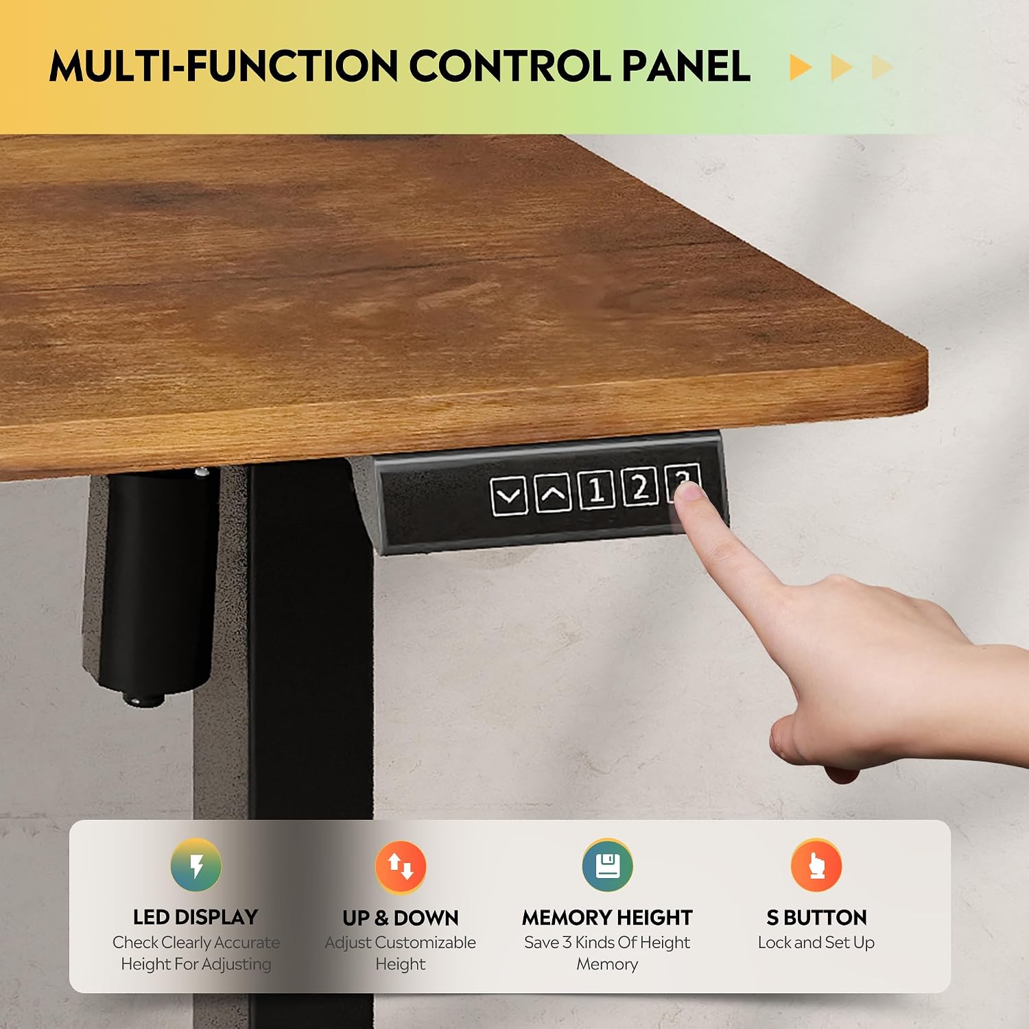 Desk Height Adjustable 120×60 cm