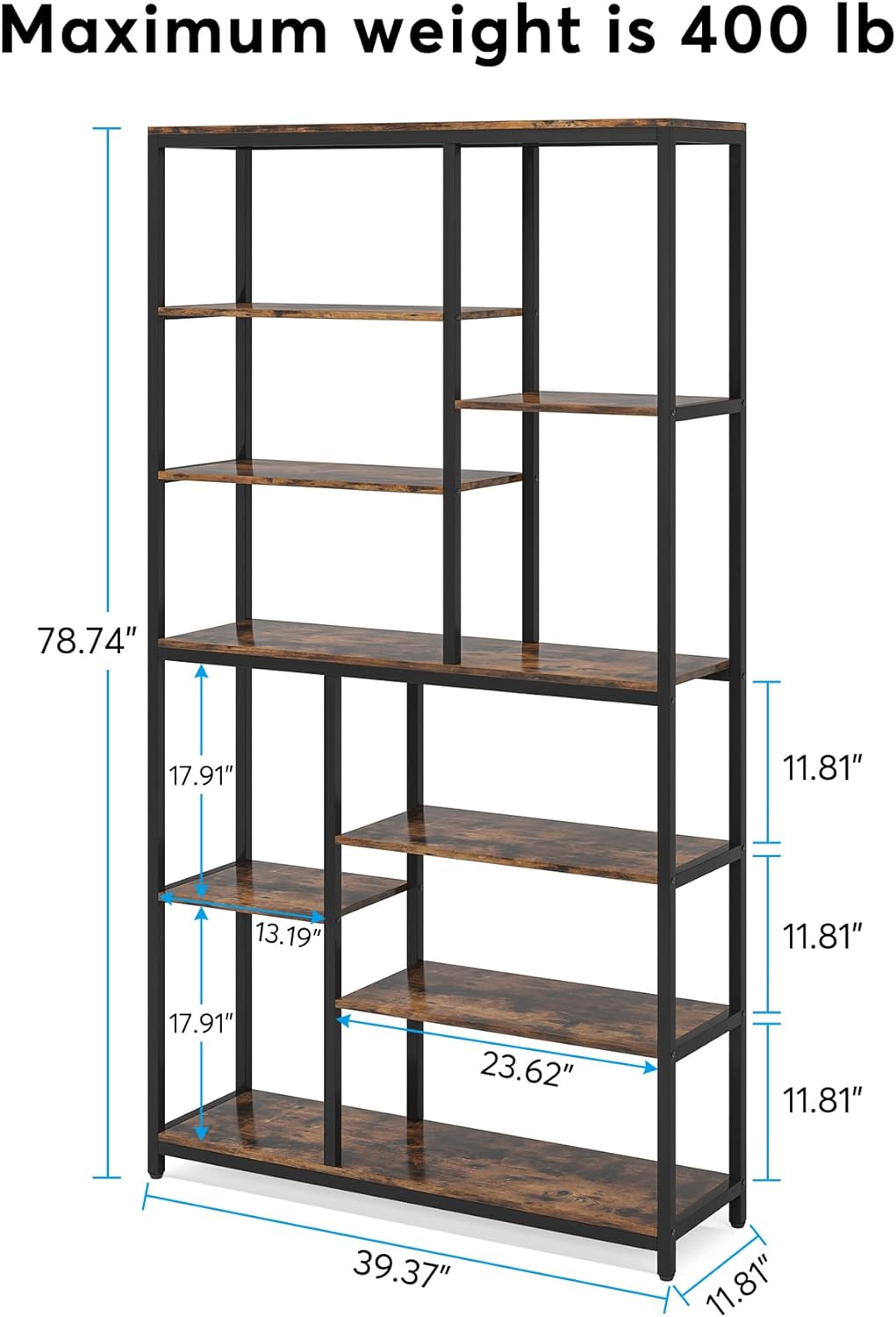 79 inches Tall Bookshelf Bookcase