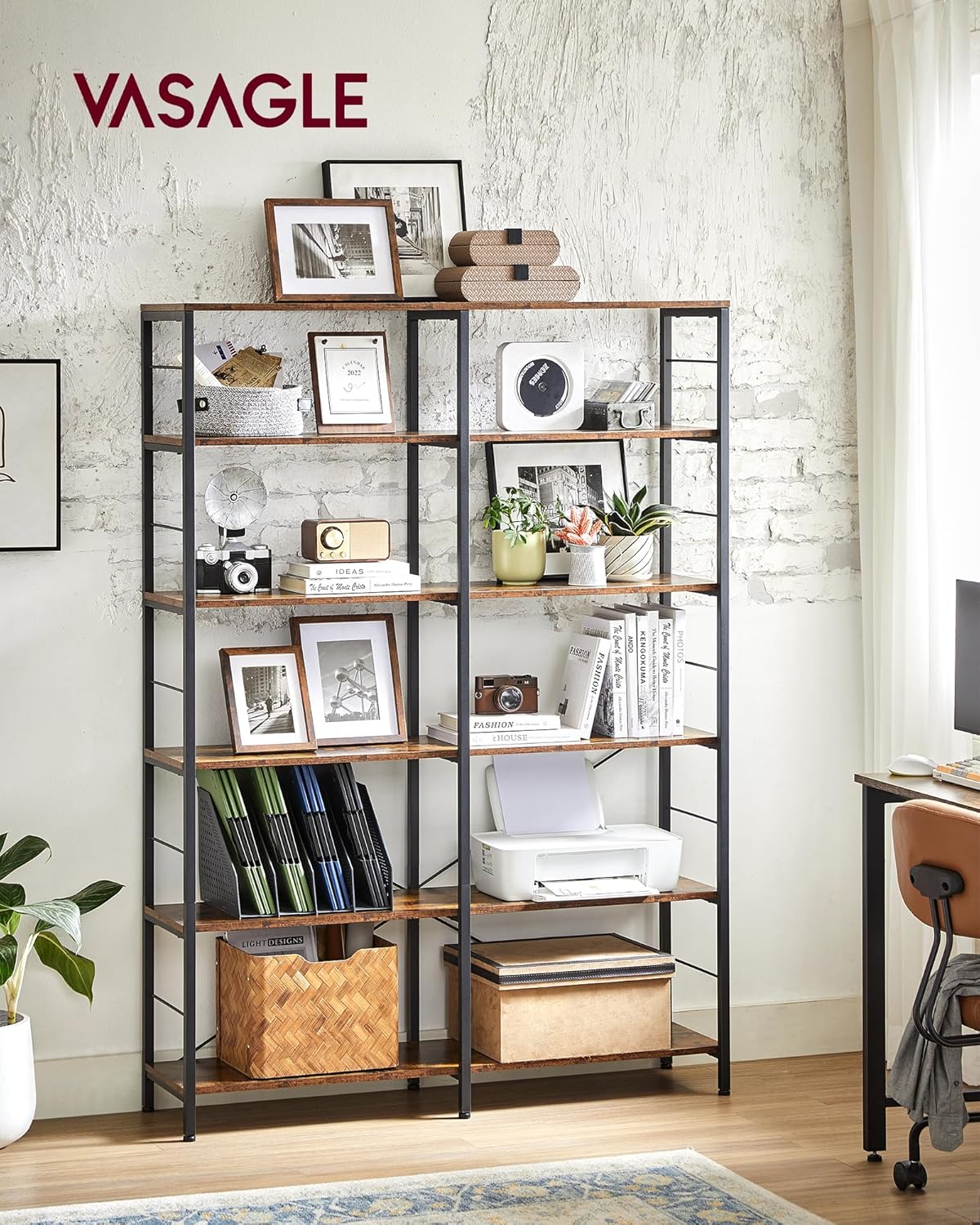 6-Tier Bookshelf