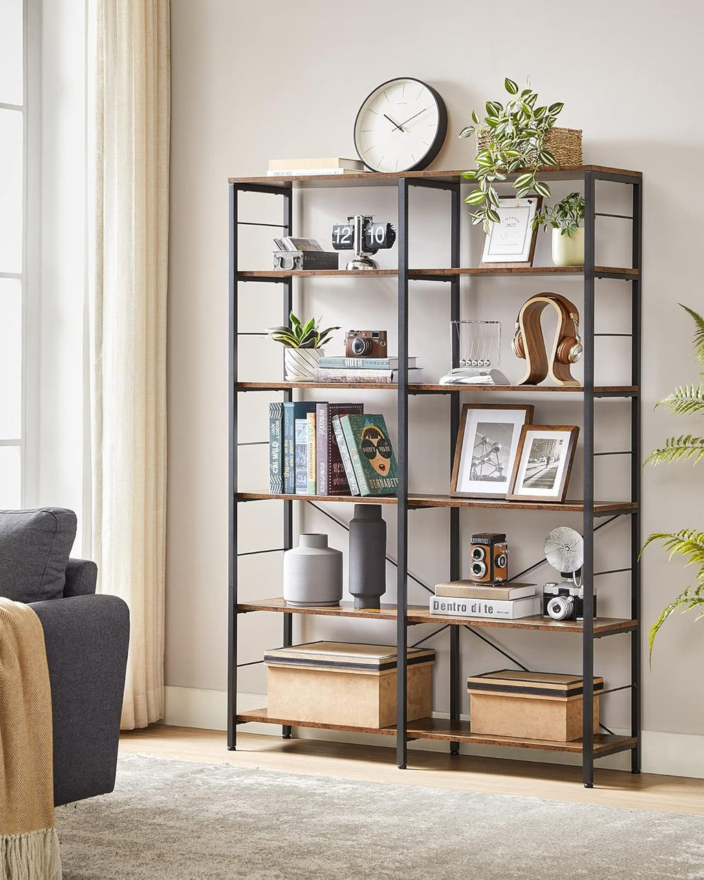 6-Tier Bookshelf