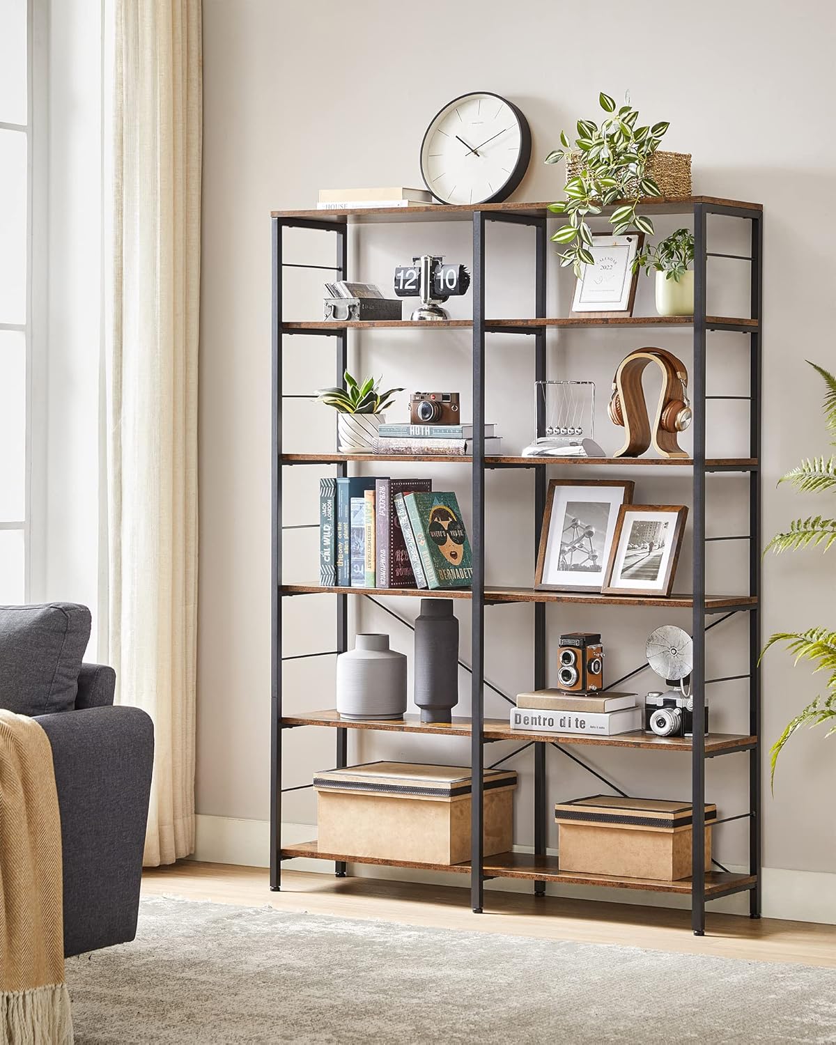 6-Tier Bookshelf