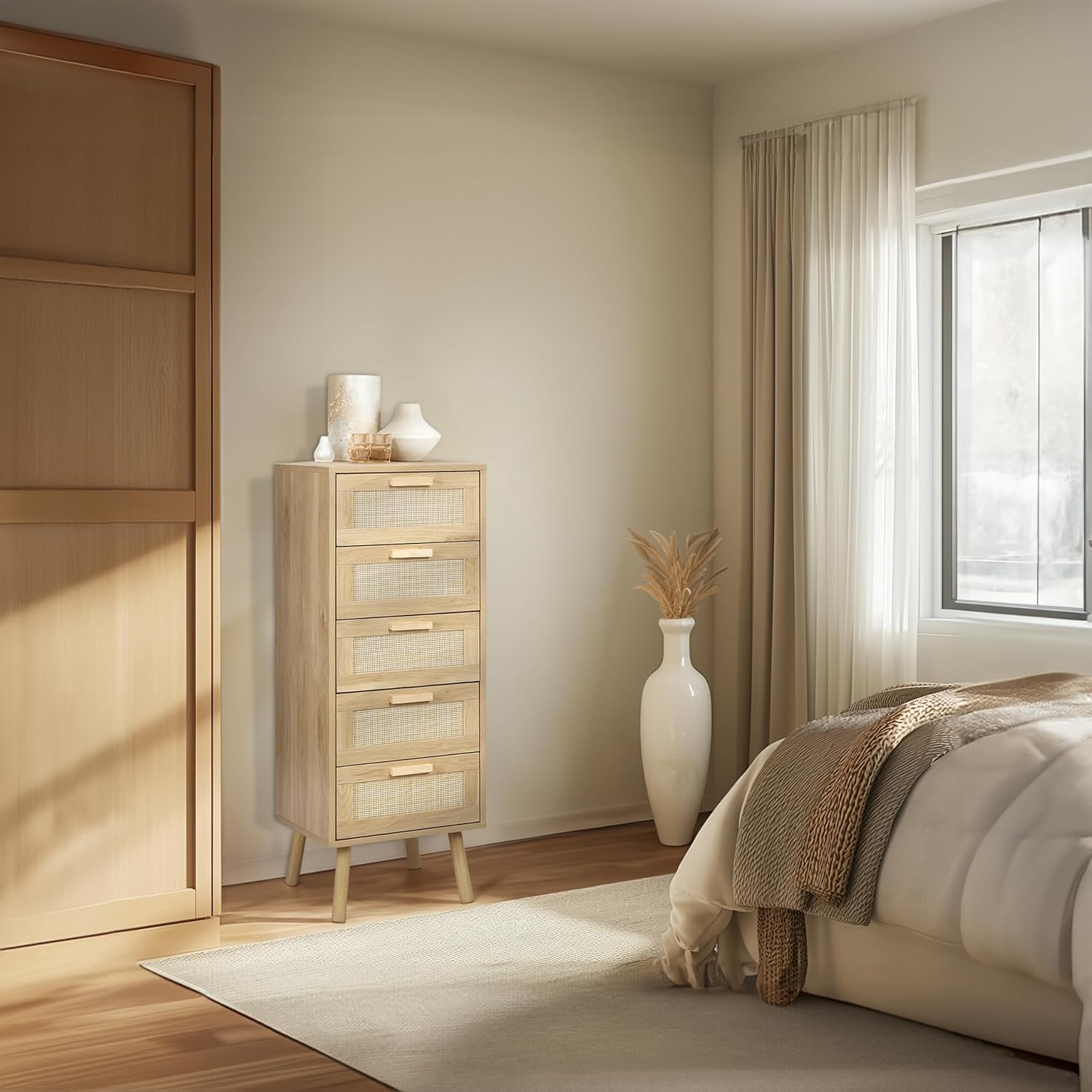 Rattan Chest of Drawers Bedroom