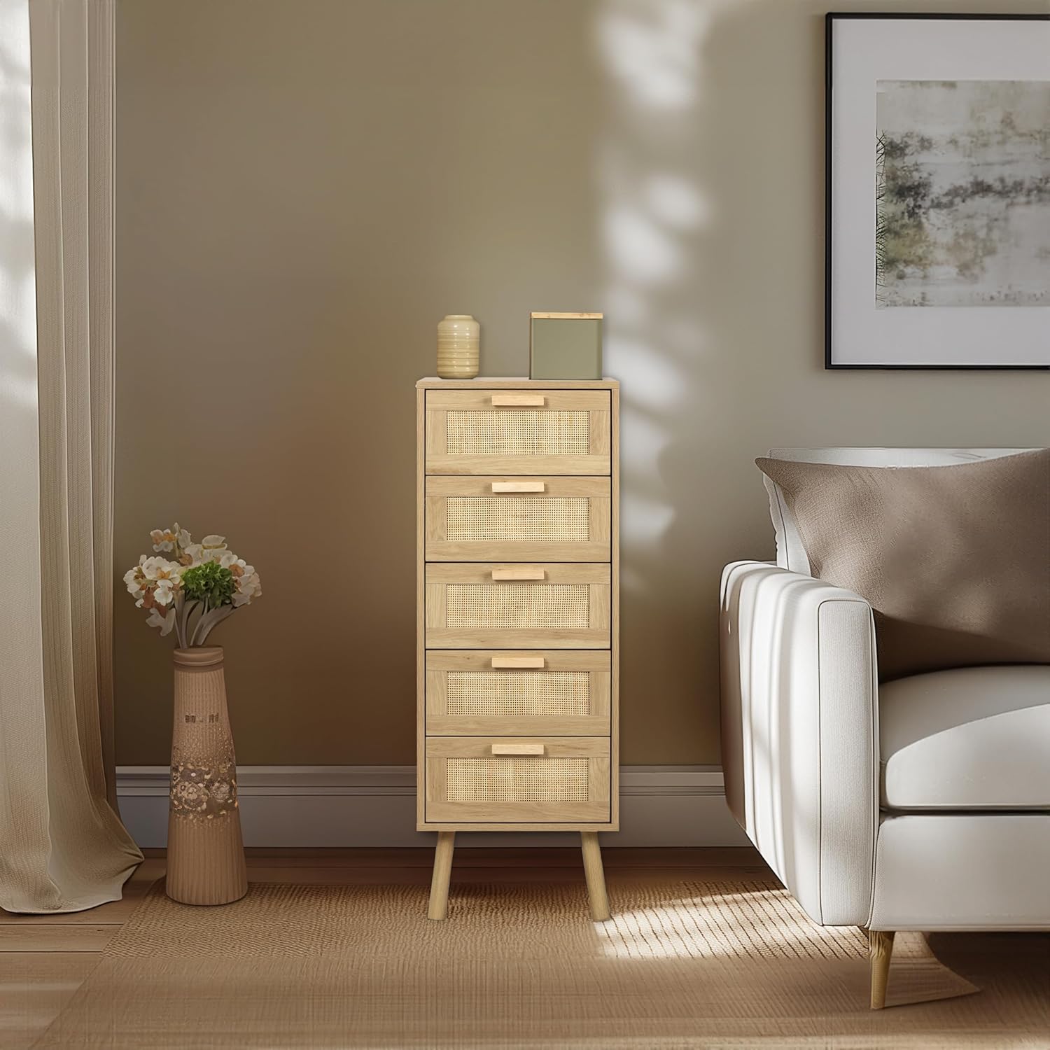 Rattan Chest of Drawers Bedroom
