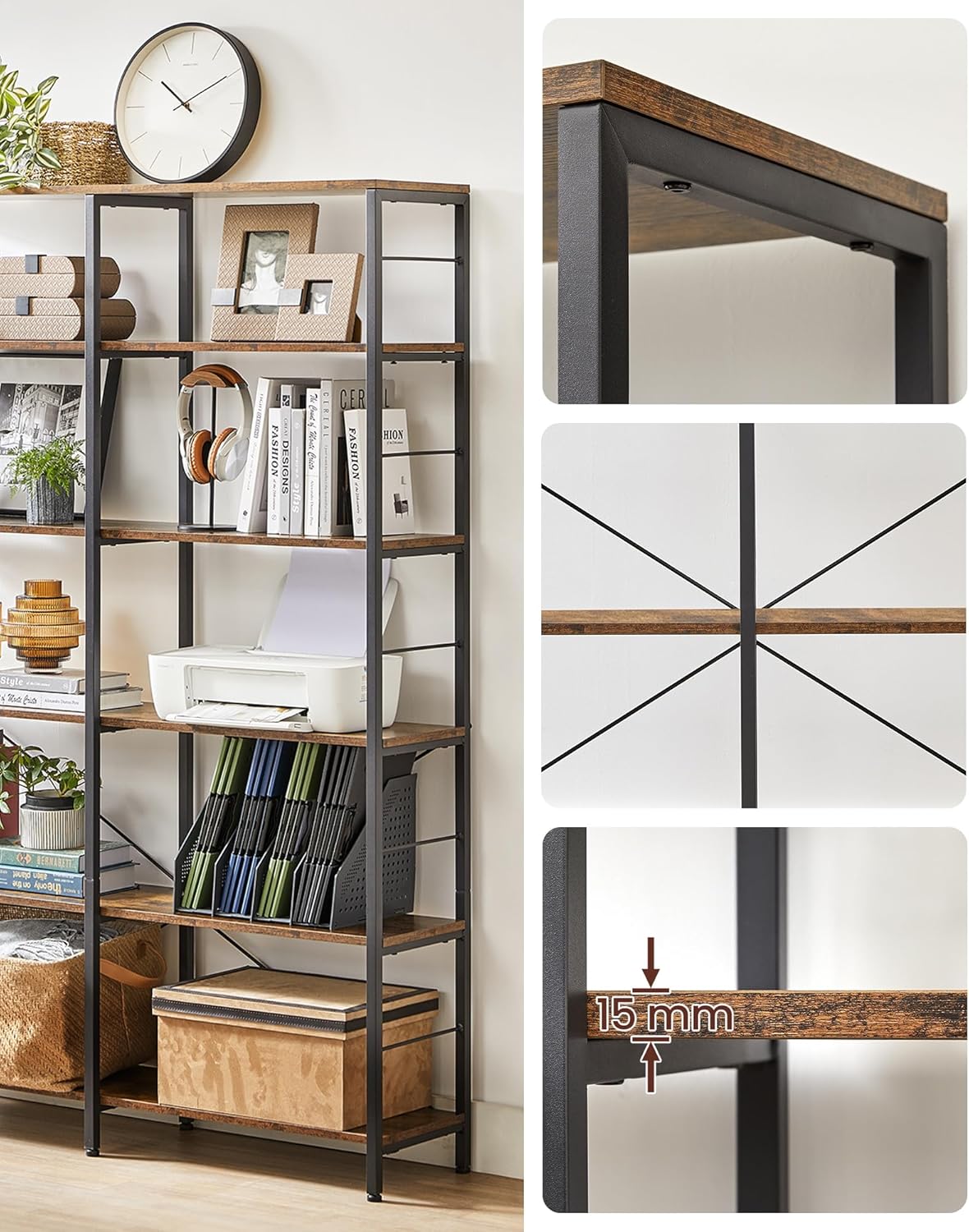 6-Tier Bookshelf