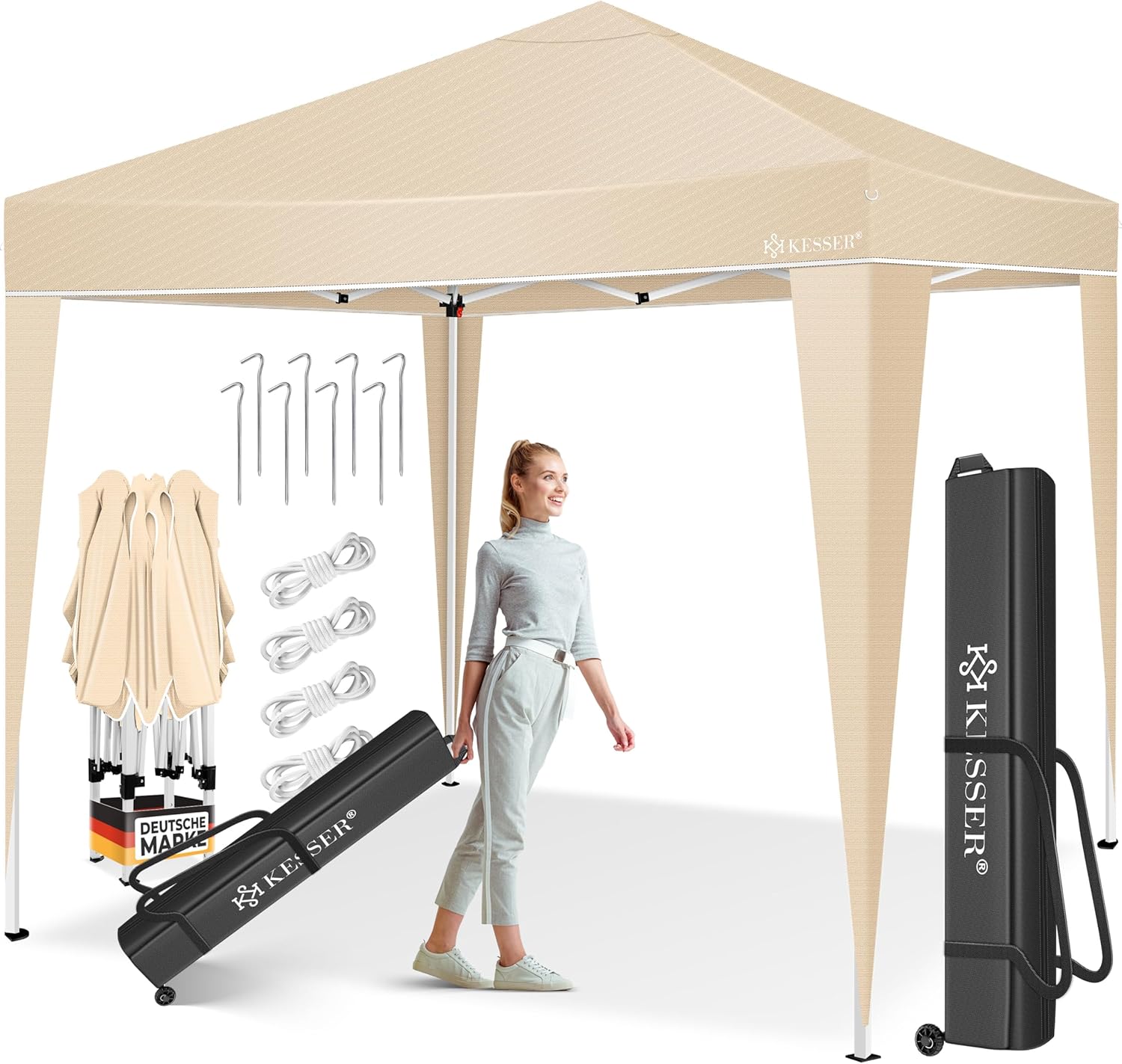 3×3m Waterproof Pop-Up Gazebo with Carry Bag