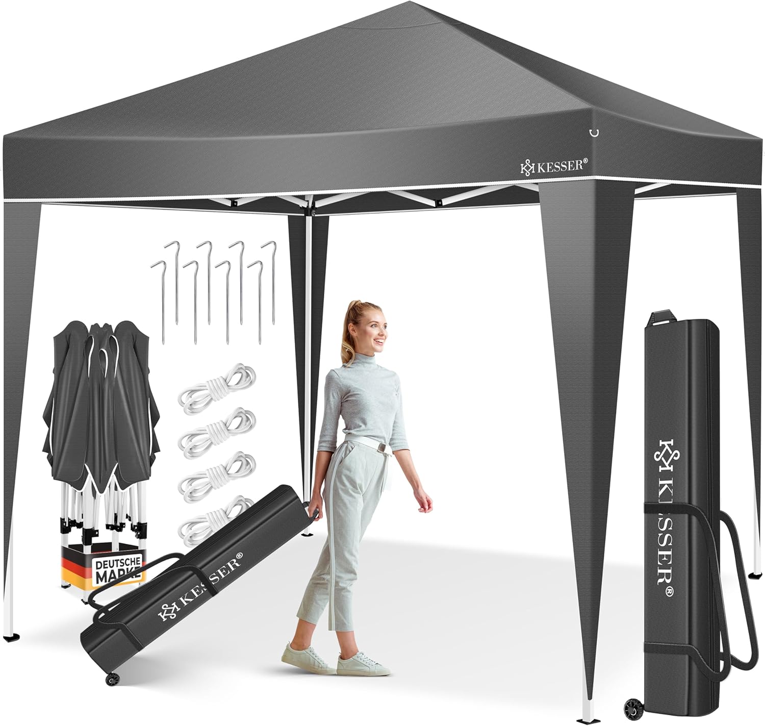 3×3m Adjustable-Height Pop-Up Gazebo